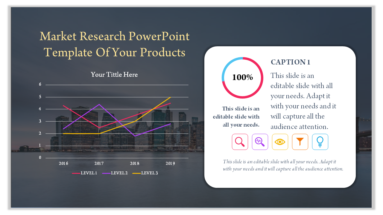 Free - A One Noded  Market Research PowerPoint Template Slide